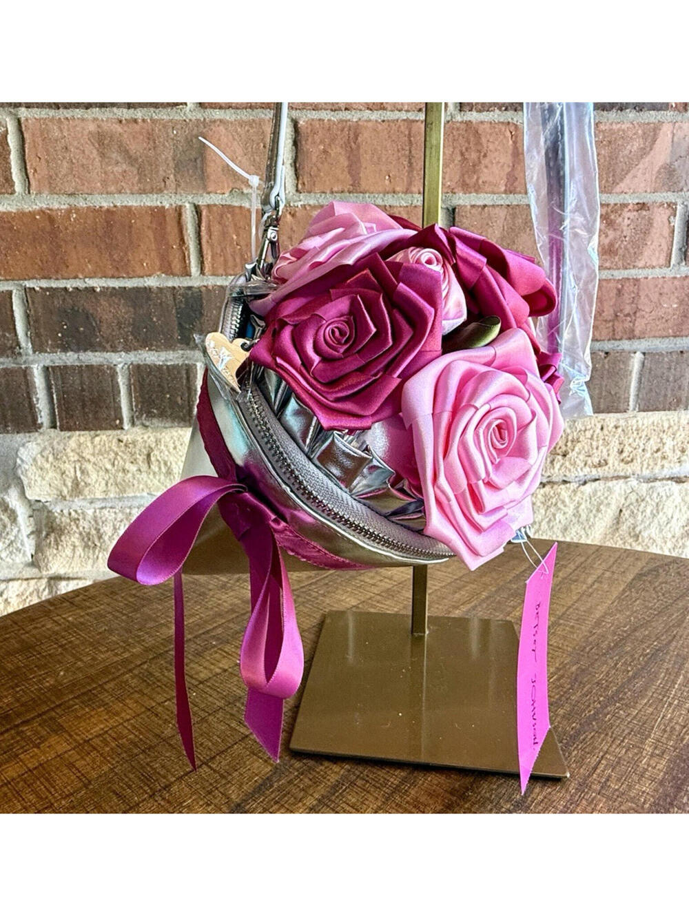 NWT Betsey Johnson Kitsch Somethin New Flower Bouquet Crossbody Bag Pink Floral